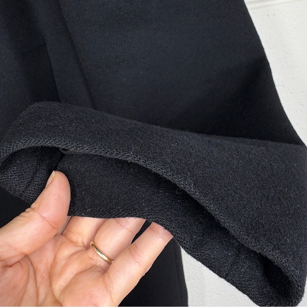 EVERLANE Mens Modern Peacoat Wool Cashmere Double Breasted Size XL Black - Picture 8 of 16